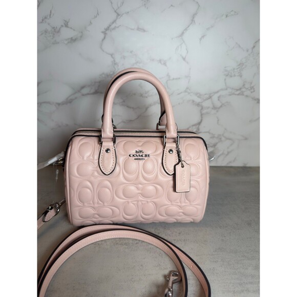 NWT Coach Pink Rowan Satchel - Picture 1 of 7